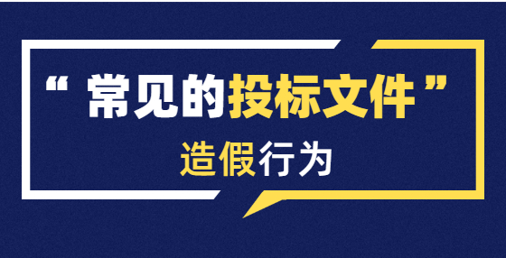 常見的投標(biāo)書造假行為有哪些，需要承擔(dān)什么法律責(zé)任？