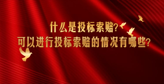 什么是投標(biāo)索賠？可以進(jìn)行投標(biāo)索賠的情況有哪些？