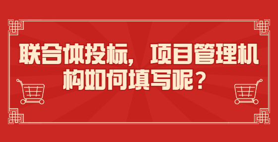 聯(lián)合體投標(biāo)，項目管理機構(gòu)如何填寫呢？