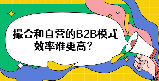 撮合和自營(yíng)的B2B模式效率誰(shuí)更高？