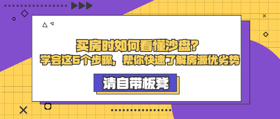 買房時如何看懂沙盤？學(xué)會這6個步驟，幫你快速了解房源優(yōu)劣勢