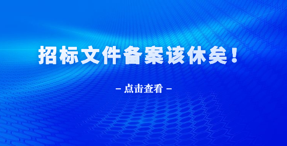 招標(biāo)文件備案該休矣！