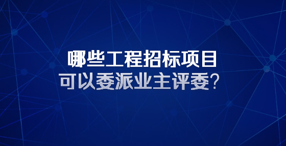 哪些工程招標(biāo)項目可以委派業(yè)主評委？