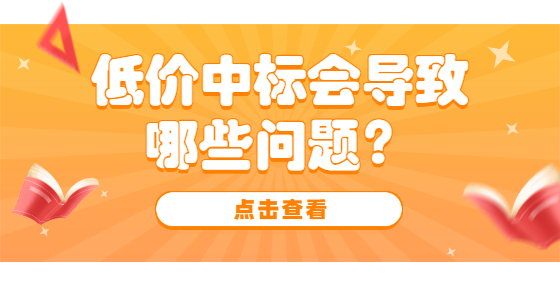 低價中標(biāo)會導(dǎo)致哪些問題？