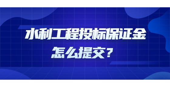 水利工程投標保證金怎么提交？