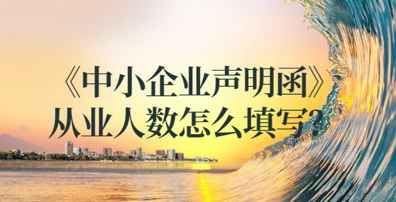 《中小企業(yè)聲明函》從業(yè)人數(shù)怎么填寫(xiě)？