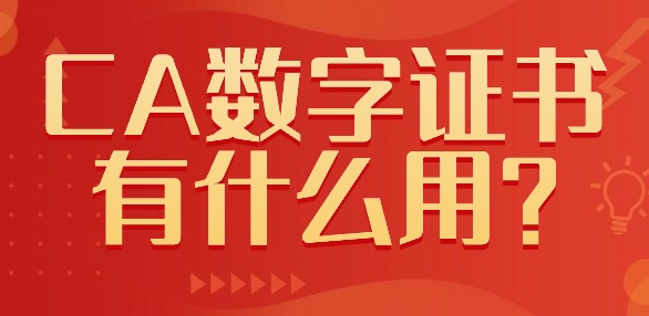 CA數(shù)字證書(shū)有什么用？