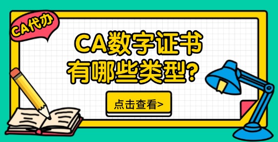 CA數(shù)字證書有哪些類型？